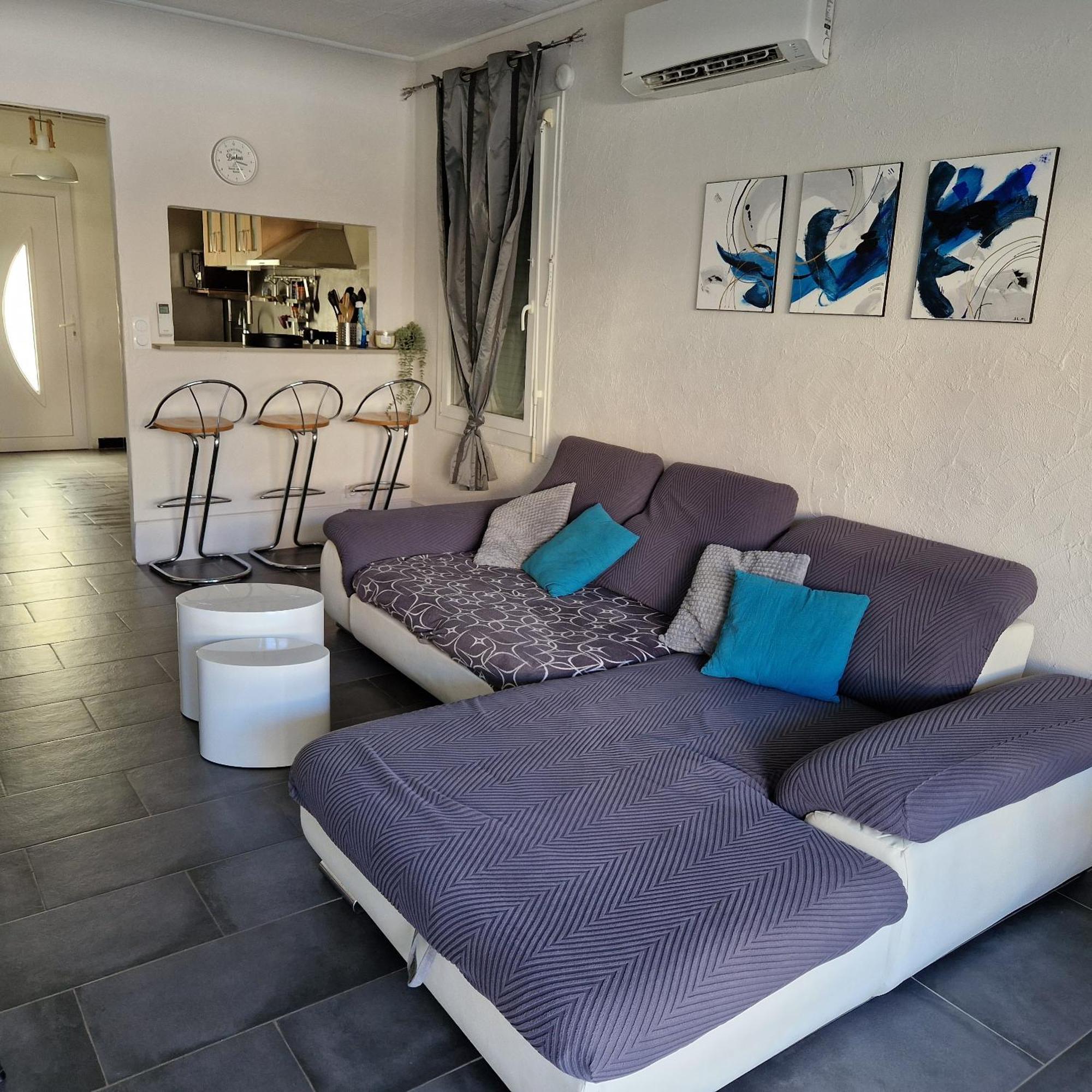 Location Bord De Mer, Villa De Vacances 6-8 Personnes - Jardin Valras-Plage Dış mekan fotoğraf